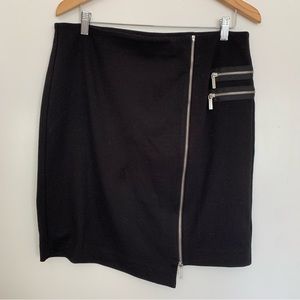 Michael Kors black jersey knit skirt size 12